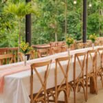 Group restaurant near Borobudur Temple with Menoreh Hills view