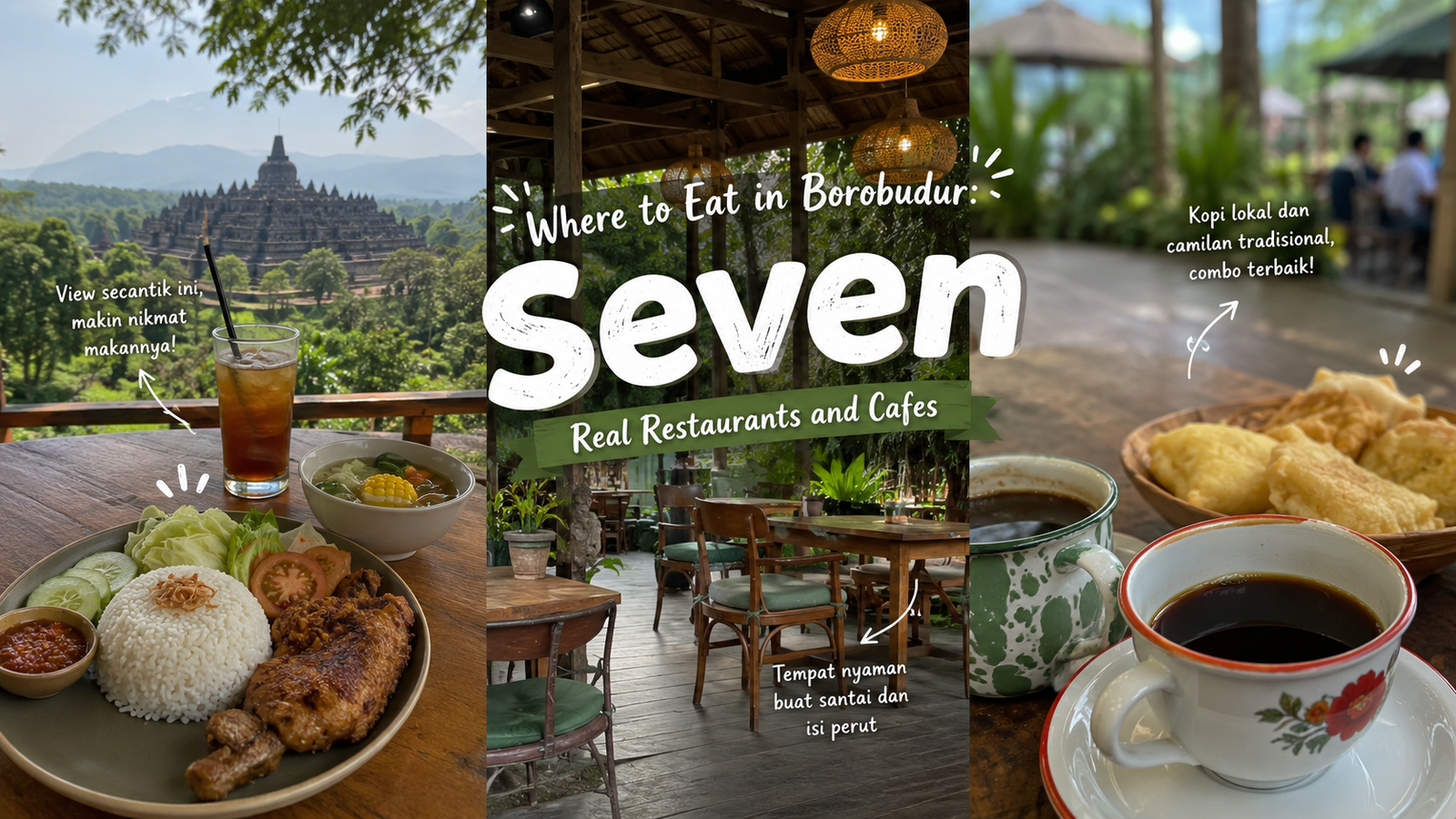 where to eat in Borobudur: Kedai Bukit Rhema casual dining near Borobudur