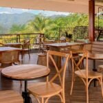 Family lunch near Borobudur: hill-view dining terrace on the third floor of Kedai Bukit Rhema